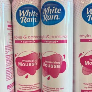 White Rain Volumizing Mousse for Hair Volume, Lightweight Styling Volume Hair Mousse for Women, Frizz Control & Root Lift, Fresh Scent